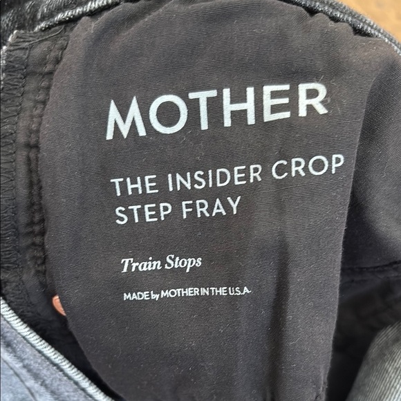 Mother the insider crop step fray jeans - size 31 - Picture 5 of 6